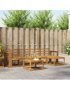 Set di divani da esterno 6 pcs Naturale