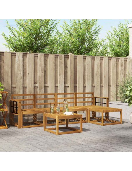 Set di divani da esterno 6 pcs Naturale