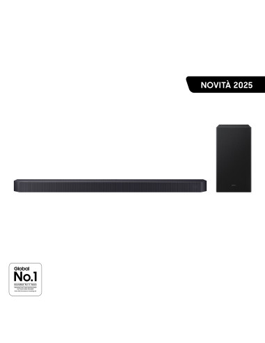 Samsung Q-series Soundbar HW-Q600F/ZF, Audio 3.1.2 canali , Wireless Dolby Atmos, 2025