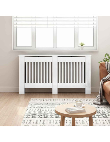 Copertura per radiatori Bianco Lucido 152 x 19 x 81,5 cm