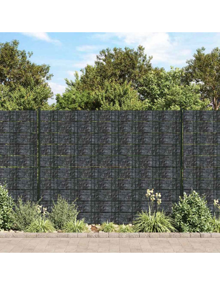 Recinzione Frangivento 4 pz in PVC 35x0,19m Grigio