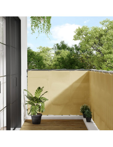 Paravento da Balcone Sabbia 120x1000 cm 100% Poliestere Oxford