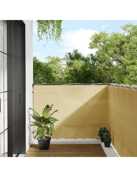 Paravento da Balcone Sabbia 120x1000 cm 100% Poliestere Oxford