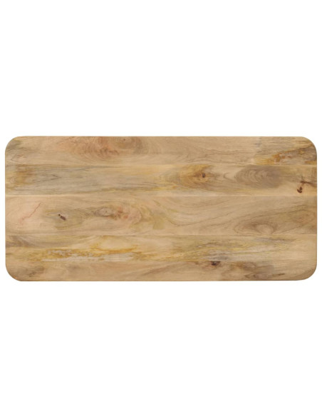 Tavolo da Pranzo 112x52x76 cm in Legno Massello di Mango