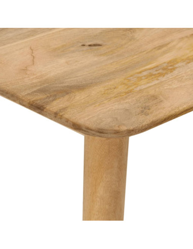 Tavolo da Pranzo 112x52x76 cm in Legno Massello di Mango