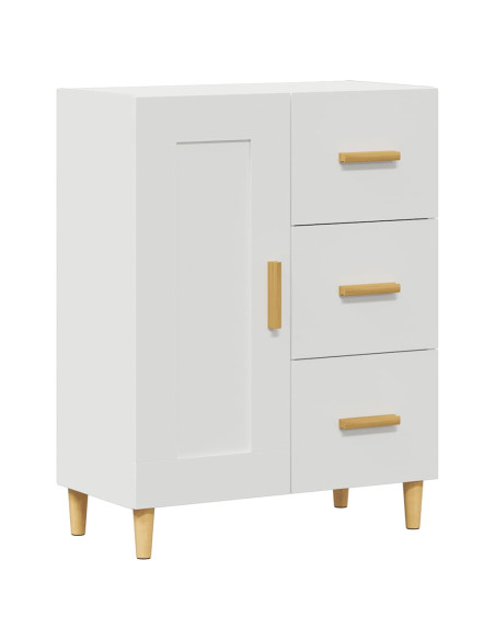 Credenza Bianca 69,5x34x90 cm in Legno Multistrato