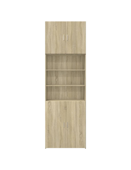 Credenza Rovere Sonoma 80x42,5x249 cm in Legno Multistrato