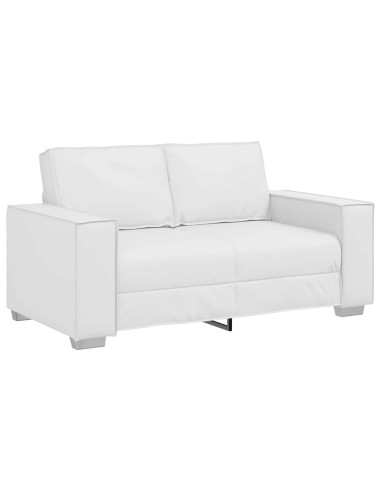 Divano Bianco 160 x 80 x 84 cm Tessuto