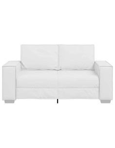 Divano Bianco 160 x 80 x 84 cm Tessuto 2