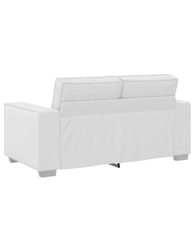 Divano Bianco 160 x 80 x 84 cm Tessuto