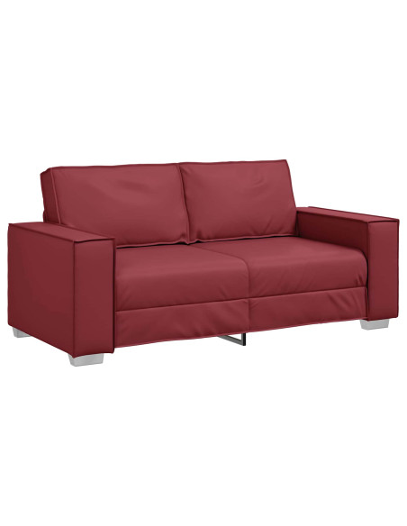 Divano Rosso Vino 180 x 80 x 84 cm Tessuto