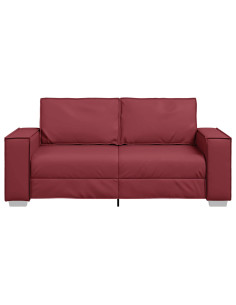 Divano Rosso Vino 180 x 80 x 84 cm Tessuto 2
