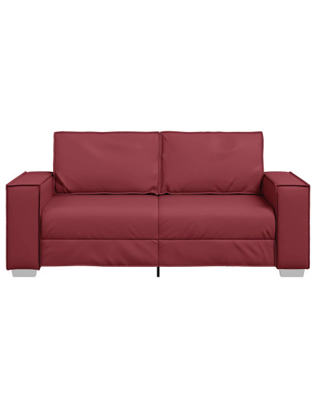 Divano Rosso Vino 180 x 80 x 84 cm Tessuto