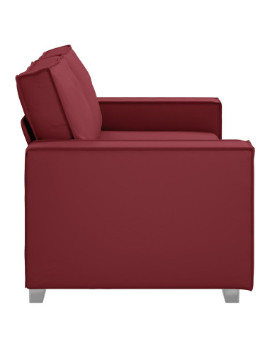 Divano Rosso Vino 180 x 80 x 84 cm Tessuto