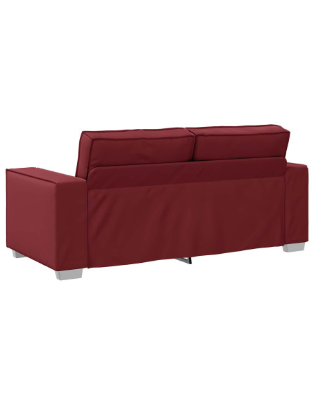 Divano Rosso Vino 180 x 80 x 84 cm Tessuto