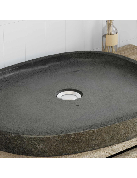 Lavabo Grigio 65 x 50 x 6 cm Pietra fiume
