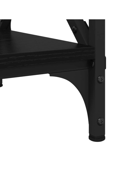 Tavolino da salotto Rovere nero 80 x 45 x 45.5 cm
