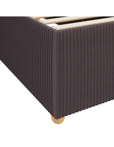 Struttura del letto Marrone Scuro 90 x 190 cm Tessuto