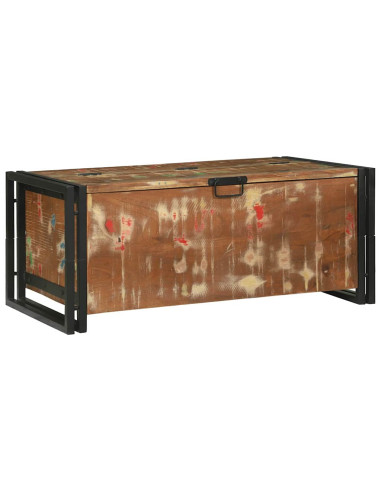 Tavolino da salotto Multicolore Legno Recuperato Massello