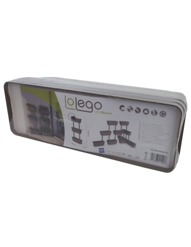 Fioriere da Giardino 6 pz Grigio Talpa