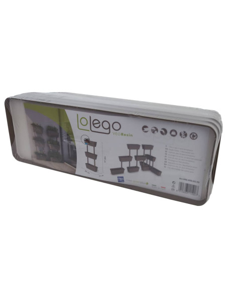 Fioriere da Giardino 6 pz Grigio Talpa