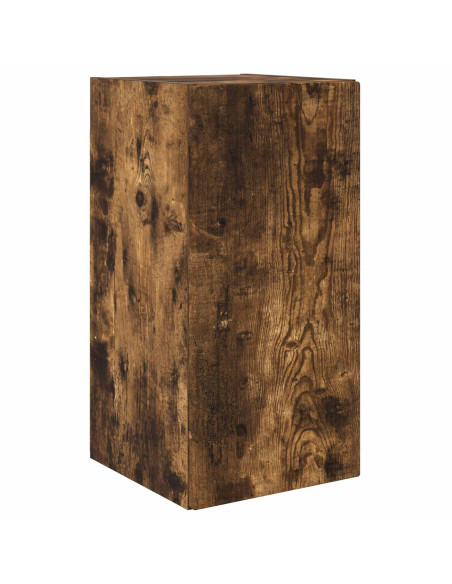 Set di Mobiletto da TV a Parete 4 pcs Rovere fumé