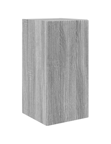 Set di Mobiletto da TV a Parete 4 pcs Grigio Sonoma