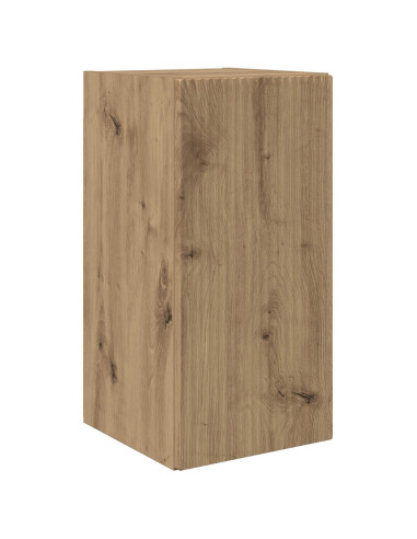 Set di Mobiletto da TV a Parete 4 pcs Rovere artigianale