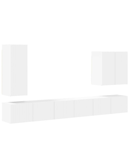 Montaggio a parete 6 pcs Bianco