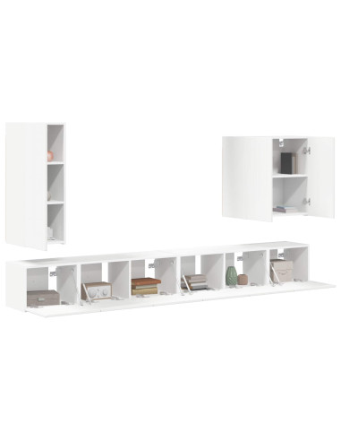 Montaggio a parete 6 pcs Bianco