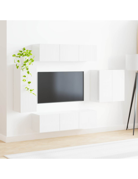 Montaggio a parete 6 pcs Bianco