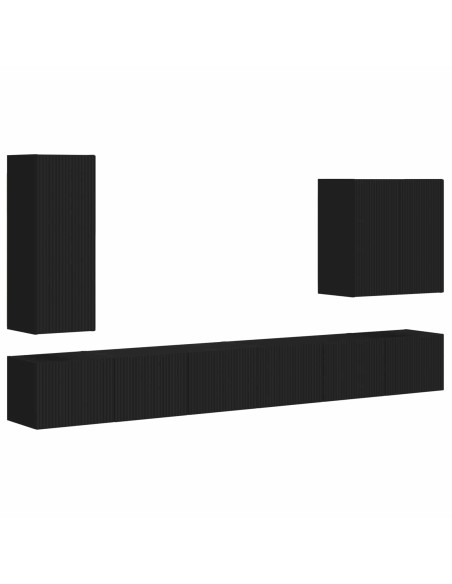 Montaggio a parete 6 pcs Nero