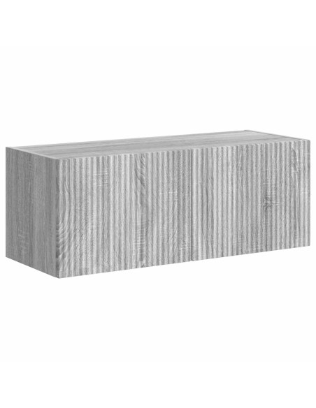 Montaggio a parete 6 pcs Grigio Sonoma