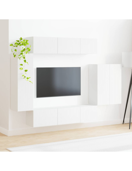 Montaggio a parete 6 pcs Bianco