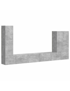 Montaggio a parete 6 pcs Grigio cemento 2