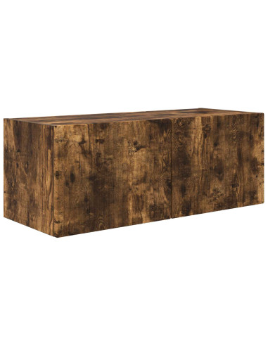 Set mobile TV 2 pcs Rovere fumé Legno multistrato