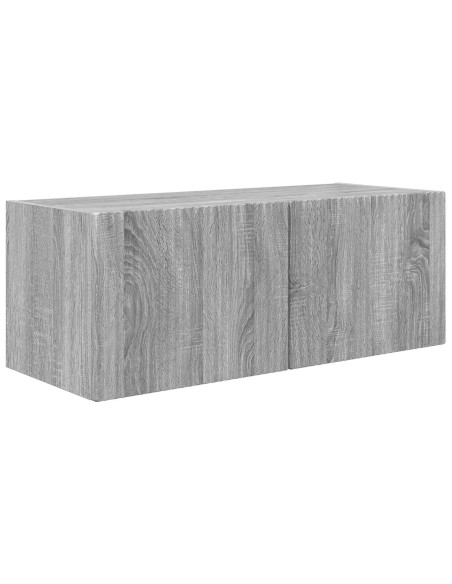 Set mobile TV 2 pcs Grigio Sonoma Legno multistrato