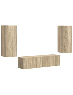 Set mobile TV 2 pcs Rovere Sonoma Legno multistrato 2