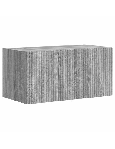 Set mobile TV 2 pcs Grigio Sonoma Legno multistrato