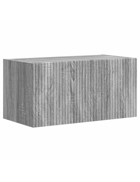 Set mobile TV 2 pcs Grigio Sonoma Legno multistrato