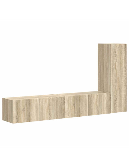 Set mobile TV 3 pcs Rovere Sonoma Legno multistrato