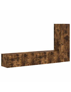 Set mobile TV 3 pcs Rovere fumé Legno multistrato 2