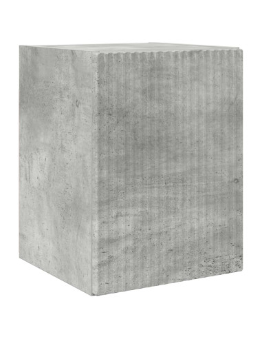 Set mobile TV 4 pcs Grigio cemento Legno multistrato