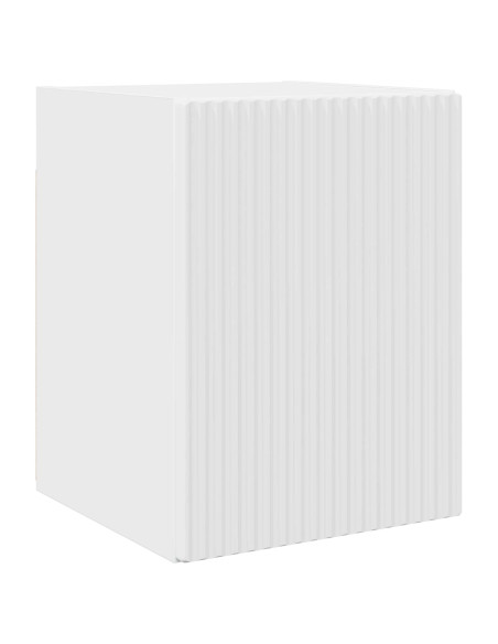 Set mobile TV 4 pcs Bianco Lucido Legno multistrato