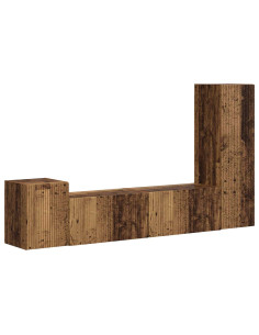 Set mobile TV 4 pcs Legno vecchio Legno multistrato 2