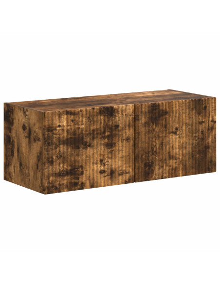 Set mobile TV 4 pcs Rovere fumé Legno multistrato