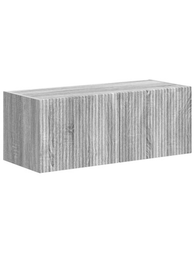 Set mobile TV 4 pcs Grigio Sonoma Legno multistrato