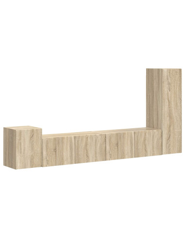 Set mobile TV 3 pcs Rovere Sonoma Legno multistrato