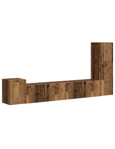 Set mobile TV 3 pcs Legno vecchio Legno multistrato 2