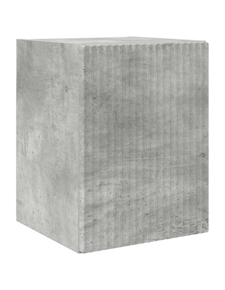 Set mobile TV 4 pcs Grigio cemento Legno multistrato